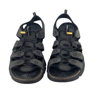 Keen Mens Black Leather Outdoor Sandals Size 13 Made In China